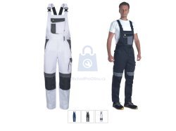 Kalhoty pracovní s laclem MAX ECO STRETCH, CERVA