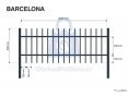 Plotové pole kovové, BARCELONA
