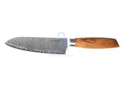 Nůž Gourmet Damascus, Santoku, rukojeť zebrawood, G21