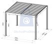 TN-Pergola bioklimatická hliníková G21 Austin Premium