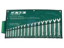 Sada očkoplochých klíčů vyhnutých 17 dílů, 6-22 mm, HONITON