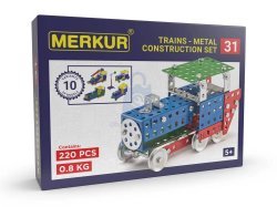 Merkur 031 Železniční modely, 220 dílů, 10 modelů