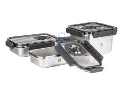Set nerezových vakuovacích dóz, G21