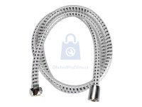 Hadice sprchová, černo/stříbrná PVC, VIKING