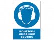 Tabulka bezpečnostní - Používej chrániče sluchu