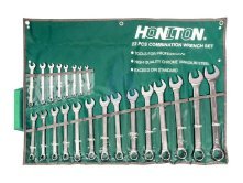 Sada očkoplochých klíčů vyhnutých 22 dílů, 6-32 mm, HONITON