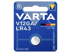 Alkalická knoflíková baterie Varta LR43 (V12GA, AG12)