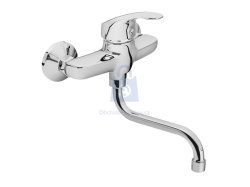 Baterie zahnutá umyvadlová/dřezová, chrom, OPERA