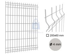 Dílec plotový MERKUR, 3D, drát 4 mm, pozinkovaný