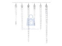 Girlanda vánoční LED, 6x rampouch, venkovní i vnitřní, studená bílá, EMOS