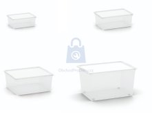 Úložný box uzavíratelný transparentní Box C, Curver