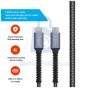Nabíjecí a datový odolný kabel FIXED Armor s konektory USB-C/USB-C, 240W