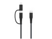 Kabel FIXED s konektory USB-C/USB-C a Lightning adaptérem, MFi, PD 60W