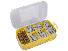 Sada vrutů s hmoždinkami, 4 rozměry, EXTOL CRAFT