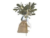 Girlanda vánoční LED větvička jmelí, AA, vnitřní, teplá bílá, časovač, EMOS