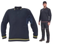 Mikina polo pracovní bez kapuce KNOXFIELD, CERVA