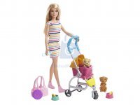 Barbie panenka na vycházce s pejskem, Mattel