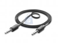 Audio kabel CELLULARLINE AUX AUDIO, AQL® certifikace, plochý, 2 x 3,5mm jack
