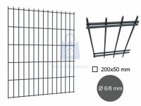 Dílec plotový PILOFOR SUPER STRONG, 2D, drát 6/8 mm, antracit