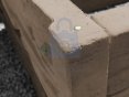 Panel betonový kámen pro vyvýšené záhony, hnědý