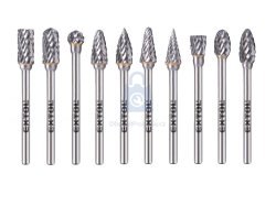 Frézy karbidové, sada, EXTOL INDUSTRIAL