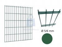 Dílec plotový DOUBLE, drát 5/6 mm, zelený