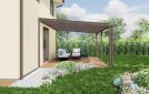 Pergola hliníková, mléčný dutinkový polykarbonát 16 mm, CRSklo