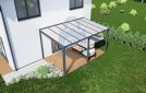 Pergola hliníková, mléčné bezpečnostní sklo 8 mm, CRSklo