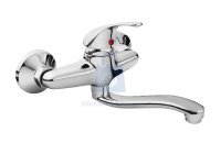 Baterie umyvadlová/dřezová vlnka, chrom, BALLETTO