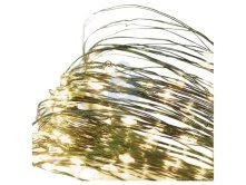 Řetěz vánoční nano LED, zelený, venkovní i vnitřní, teplá bílá, časovač, EMOS
