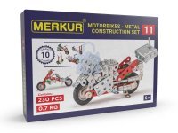 Merkur stavebnice - 011 Motocykl, 230 dílů, 10 modelů