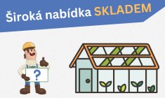 Banner Skladem - skleníky, pod menu