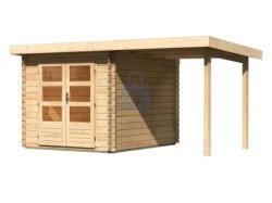 Domek zahradní s přístavkem, dřevěný, KARIBU BASTRUP 4