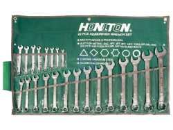 Sada očkoplochých klíčů vyhnutých 22 dílů, 6-32 mm, HONIDRIVER