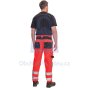Kalhoty pracovní do pasu KNOXFIELD HV FL290, CERVA