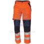 Kalhoty pracovní do pasu KNOXFIELD HV FL290, CERVA
