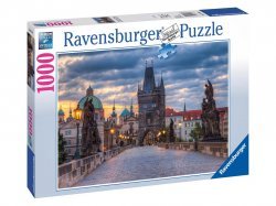 Puzzle: Praha: Procházka po Karlově mostě 1000 dílků