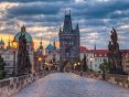 Puzzle: Praha: Procházka po Karlově mostě 1000 dílků