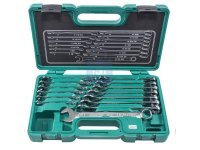 Sada očkoplochých klíčů vyhnutých 14 dílů, 6-19 mm, HONITON