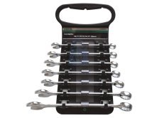 Sada očkoplochých klíčů vyhnutých 7 dílů, 10-19 mm, HONITON