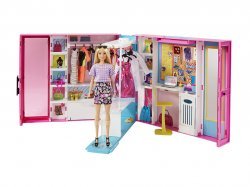 Barbie šatník snů s panenkou, Mattel