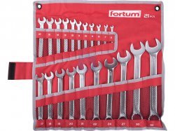 Sada očkoplochých klíčů, 6-32 mm, 21 dílů, FORTUM