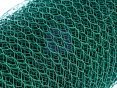 Pletivo poplastifikované PVC, zelené, šestihranné - detail