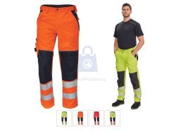 Kalhoty pracovní do pasu KNOXFIELD HV FL290, CERVA
