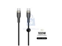 Nabíjecí a datový opletený kabel FIXED s konektory USB-C/USB-C, 100W