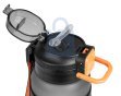 Matná láhev na pití 600 ml 2v1