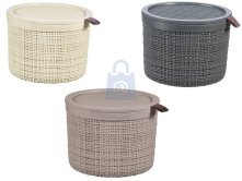 Kulatý úložný box Jute, 2 l, Curver