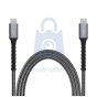Nabíjecí a datový odolný kabel FIXED Armor s konektory USB-C/USB-C, 240W