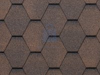 Šindel střešní, ECO ROOF Hexagonal, 239 MIXED BROWN, Tegola