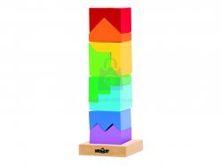 Skládací věž barevná - hlavolam
